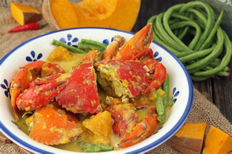 filipino crab recipe|ginataang alimango with kalabasa.